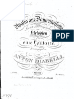 Apollo Am Damentoilette - Leichte Und Angenehme Melodien Für Eine Guitarre Herausgegeben Von Anton Diabelli No. (3-4) PDF