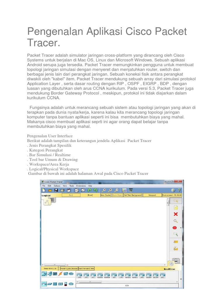 Pengenalan Cisco Packet Tracer | PDF