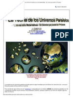 La Teoría de Los Universos Paralelos No Es Sólo Matemáticas - Es Ciencia Que Puede Ser Probada