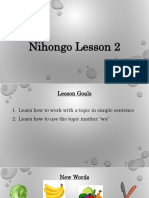 Nihongo Lesson 2