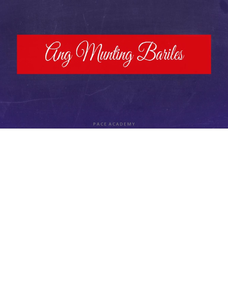 Ang Munting Bariles: Story Summary | PDF