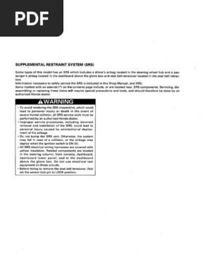 Honda Aerodec 1.8 Vtec PDF | PDF Honda Aerodec 1.8 Vtec PDF | PDF