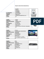 Hoja de Vida de Electrodomésticos