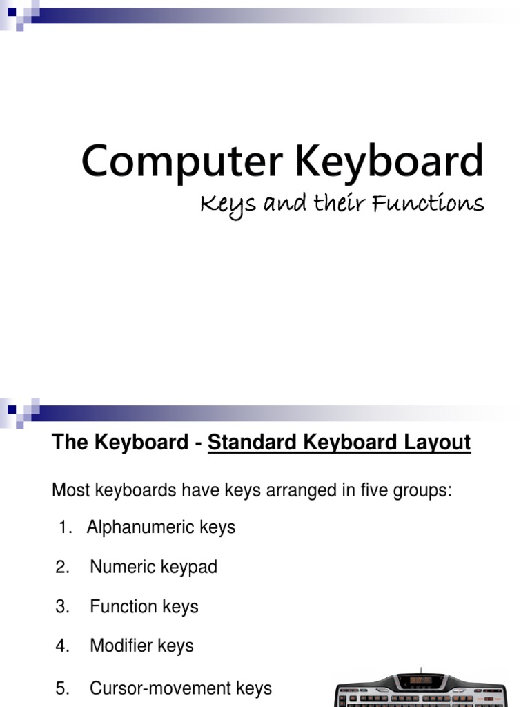 An InDepth Guide to the Parts, Functions, and Mechanics of the Computer Keyboard PDF