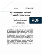 - IEEE Std 142-1991 IEEE Recommended Practice for Grounding of Industrial and Commercial Power Systems (, Institute of Electrical & Electronics Enginee).pdf