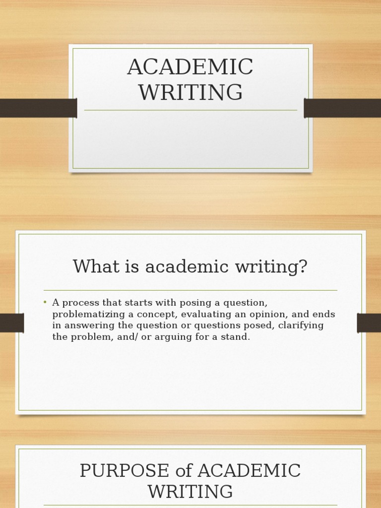 Understanding the Foundations of Academic Writing A Comprehensive