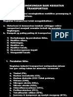 DAMPAK LINGKUNGAN DARI KEGIATAN TRANSPORTASI