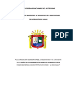 Clasificacion Geomecanica - UNIVERSIDAD NACIONAL DEL ALTIPLANO