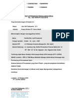 Surat Keterangan Pengalaman Kerja PT GATRA ABADI