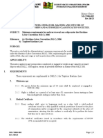 Minimum Requirements For Seafarers To Work On A Ship Under The Maritime, Marine Notice MLC2006-002