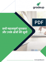 List of All Important Awards and Their Associated Fields - Hindi - pdf-88 PDF