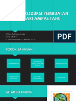 Proses Produksi Pembuatan Biogas Dari Ampas Tahu