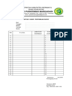 Daftar Hadir Pnyuluhan