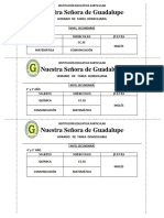 Horario de Tarea Domiciliaria - Sec.