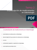Tema 2.la Prescripción de Medicamentos en Odontología PDF