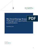 The Great Energy Transition - Challenges and Opportunities For Transformation