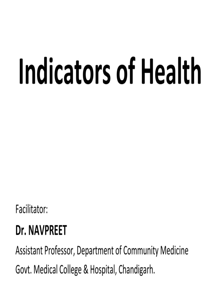Indicators of Health PDF Health Care Public Health