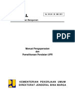 MANUAL KEMENTERIAN PEKERJAAN UMUM. Manual Pengoperasian Dan Pemeliharaan Peralatan UPR DIREKTORAT JENDERAL BINA MARGA. Konstruksi Dan Bangunan PDF