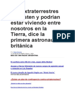 Los Extraterrestres Sí Existen y Podrían Estar Viviendo Entre Nosotros en La Tierra