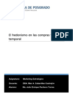 El Hedonismo en Las Compras y El Estilo Temporal