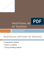 Traditional Methods of Training