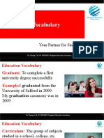 Education Vocabulary for IELTS