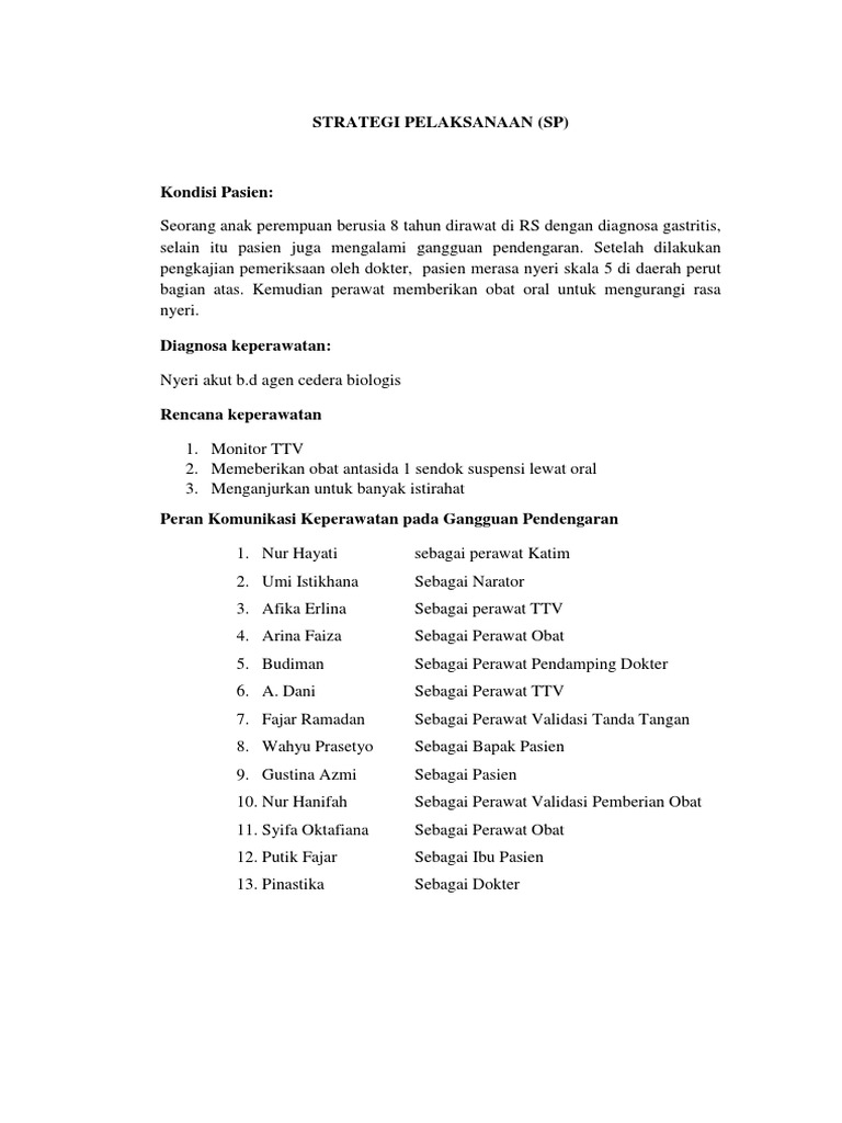 Naskah Role Play | PDF
