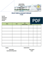 Project Workplan and Budget Worksheet - Blank