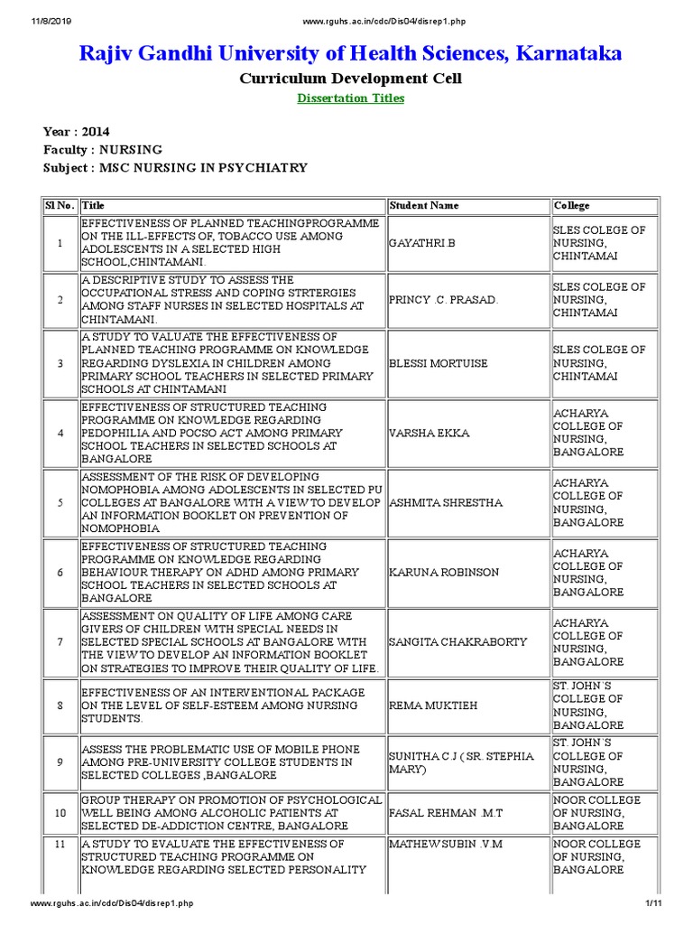 2014 Psychaitric Nursing Problem Statements | PDF | Nursing | Mental ...