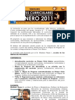 Ajustes Curriculares 8 enero 2011