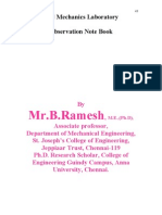 Fluid Mechanics Lab Manual