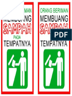 Buang Sampah Pada Tempatnya