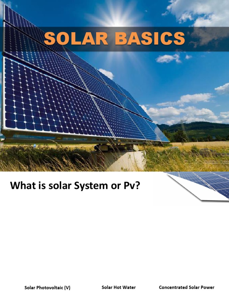 Solar Photovoltaic System Overview | PDF | Photovoltaic System | Solar ...