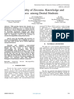 Biocompatibilty of Zirconia - Knowledge and Awareness Among Dental Students