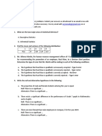 STATISTICS SECTION B21 EXAM