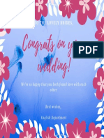 Colorful Floral Bridesmaid Wedding Card (2)