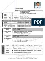 NDIM One pager-CV Format Ver 2.1