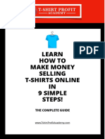 9 Steps Ebook - TShirt Profit Academy PDF