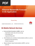 Ethernet Bandwidth Forecast in 5G Application