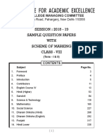 Sample Question Paper (VIII) PDF