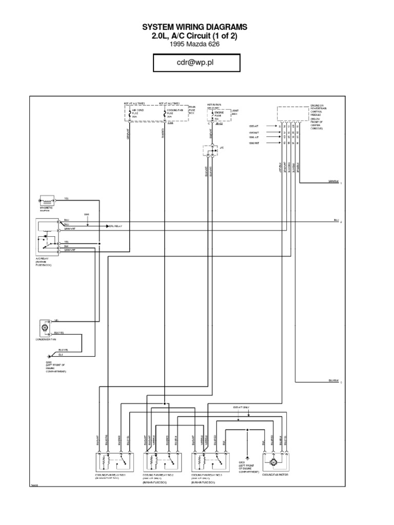 1995 Mazda 626 Wiring Diagrams 1999 Mazda 626 Wiring-Diagram Mazda 626 Gf  Wiring Diagram
