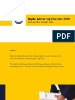 Digital Marketing Calendar 2020 - 2.1