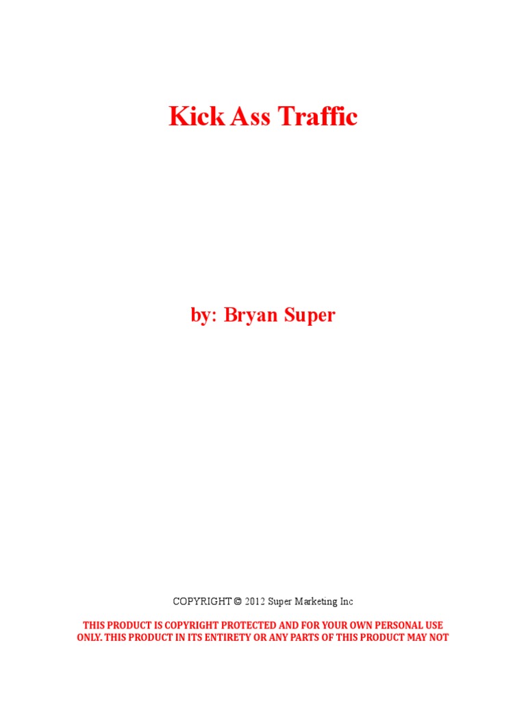 Kick Ass Traffic PDF | PDF | Internet Forum | Communication