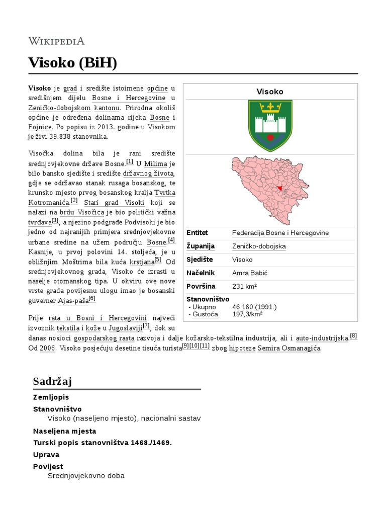 Visoko (BiH) | PDF