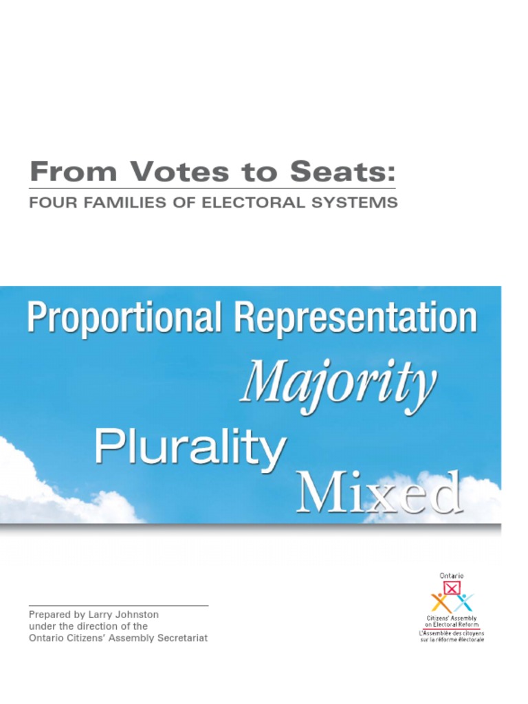 Electoral Systems Explained: Votes to Seats | PDF | Electoral District ...