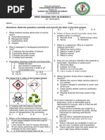 Science Grade 5 Test Questions