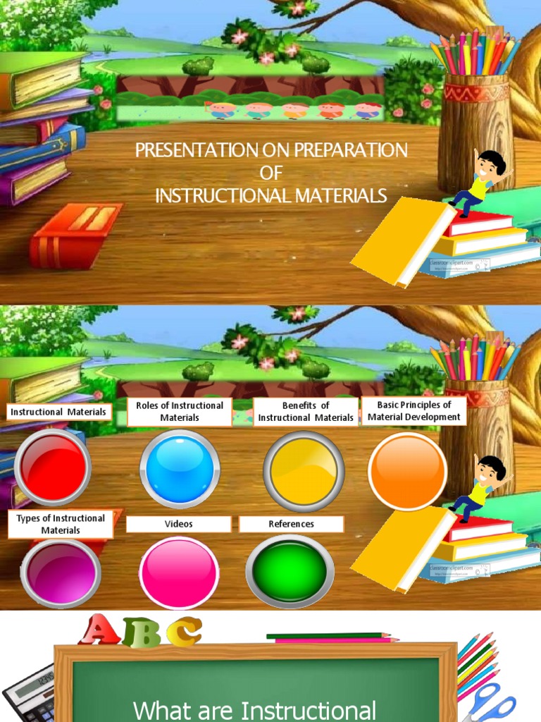 Preparation of Instructional Materials PDF Textbook Learning