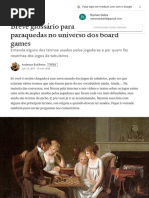 Breve glossário para você que caiu de paraquedas no universo dos board games