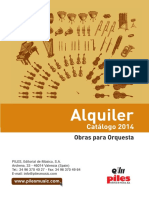 Catálogo Orquesta PILES Del 2014