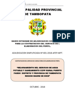 Municipalidad Provincial de Tambopata Caratula de Proceso